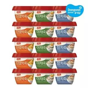[동원] 양반죽 285g 호박죽 x 5개 + 야채죽 x 5개 + 참치죽 x 5개