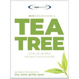 닥터 티트리 오일 눈꺼풀 물티슈 - 일일 뚜껑 관리를 위한 40개의 일회용 눈 청소 물티슈 - 개별 방부제 프리 민감성 눈 청소기 - 세정 및 상쾌함을 진정시켜줍니다
