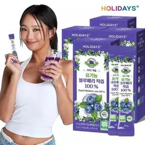 H 홀리데이즈 유기농 블루베리 착즙 100(4박스)
