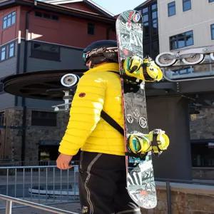 산악 염소 스노보드 토트 캐리어 백팩 슬링 핸즈프리 하이킹 백컨트리 경량 스키 컴팩트 숄더 스트랩 운반