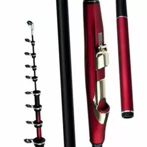 바다 낚싯대 카본 초보자 초보 원투 낚싯대 낚시 파우치 접이식 필수품 낚시대 원거리 튼튼한 휴대용