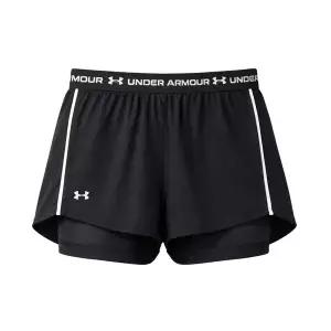 언더아머 UA 테크 플레이업 투인원 여성 트레이닝 반바지 쇼츠 팬츠 블랙 1389895-001