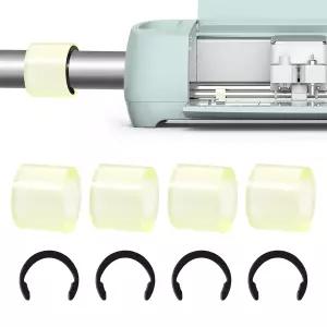 CATOSUM 4개 고무 롤러 교체품 및 크리컷 메이커/메이커 3 그린용 금속 고정 링