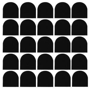 AEF6-400Pcs 일회용 마이크 커버 KTV 녹음 스튜디오 노래방용 휴대용 윈드스크린 블랙