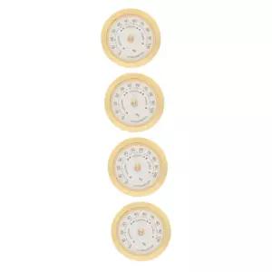 BESTOYARD 4pcs 악기 휴대용 습도계 게이지 바이올린 실내 기타 측정 센서 관리 합금 액세서리 원형 미니
