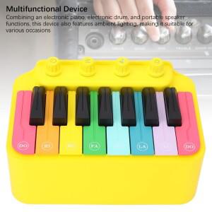 디지털 피아노 BT 스피커와 드럼 기능을 갖춘 미니 충전 RGB 무드등 포함