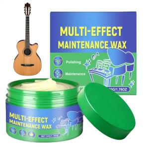 60g 기타 클리너 폴리쉬 왁스 악기 관리 키트 프렛보드 컨디셔너 피아노 바이올린 트럼펫 복원용