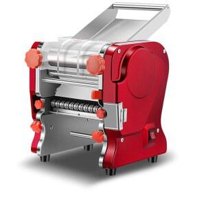 레오네베 파스타 메이커 기계, 상업용 및 가정용 전기 면 제조기 & 덤플링 기계, 스테인리스 스틸 듀얼 커터 분해 없음 - 폭 3/9mm 면 / 두께 반죽-자동 면 시트