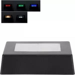 와트리스 베이이 7 컬러 LED 디스플레이 베이스 크리스탈 주얼리 유리 아트용 체인지 라이트 스탠드 3D USB