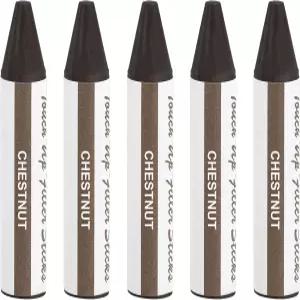 uxcell 우드 필러 스틱 5개 왁스 터치 업 마커 스크래치 홀을 위한 가구 크레용 균열 테이블 책상 나무