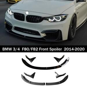 BMW M3 F80 M4 F82 F83 호환용 MP 스타일 프론트 범퍼 립 스플리터사이드 스플리터 코너 쇼벨 서라운드 스