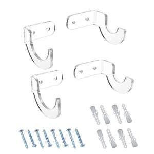 광선검 벽걸이형 아크릴 디스플레이 스탠드 홀더 라이트 세이버 2개로 구성된 디럭스 팩 범호환용 클리어