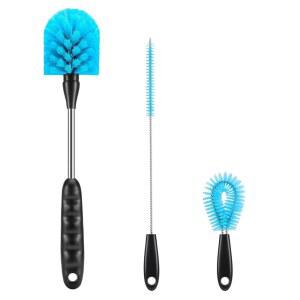 12 2인치 브러시 세트 세척 가능한 3개 젖병 빨대 스테인리스 테이크아웃 손잡이가 커피 물병 브러시 IN