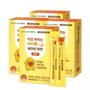 뉴트리디데이 키즈 짜먹는 비타쭈 비타민 아연 젤리 15g×15포 4개 건강한간식