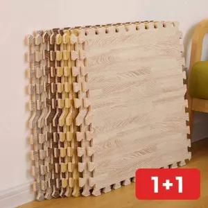 거실매트 조립 우드 패턴 바닥 퍼즐 미끄럼방지 층간 소음