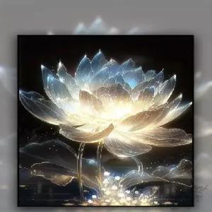 보석 십자수 키트 예쁜 풍경 연꽃 불교 부처님 도안