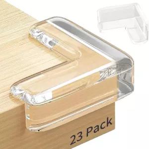 12팩 테이블 프로텍터 용 코너 투명 가구 가드 및 날카로운 가장자리를 덮는 가장자리 안전 범퍼