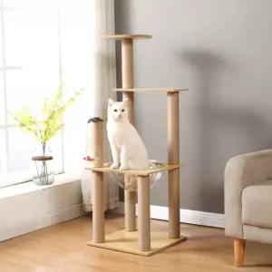 원목 캣타워 캣워커 고양이 놀이터 3단 워크 스크래처 벽선반