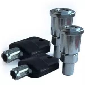 락앤키 클래식 검볼 머신 자판기 키 튜브형 뚜껑 상단 캡슐 잠금장치 캔디 14인치 Y4 스레드 2pc