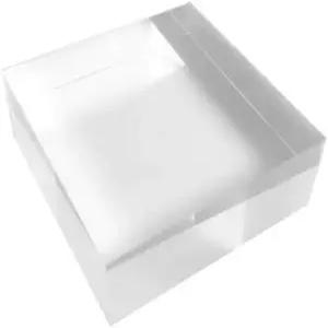 RY 디스플레이 투명 폴리싱 아크릴 큐브 스탠드 스퀘어 홀더166 주얼리 쇼케이스 블록