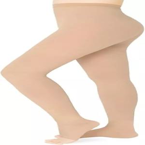 Wegitcs 20 30mmHg 압박 팬티호스 1쌍 또는 2쌍 편안한 레깅스 오픈 토 디자인 부종 정맥류 임산부 간호사