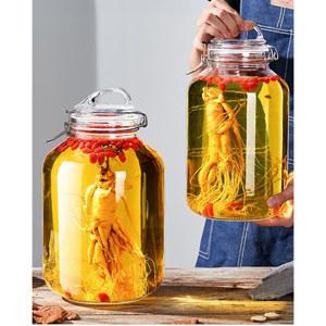 대용량 담금주병 인삼주 밀봉 술병 호랑이모양 말모양 패턴 패키지 세트 수도꼭지