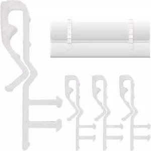 놀라운 드레이퍼 하드웨어 2 투명 히든 밸런스 클립 - 블라인드 및 창문 그늘을 위한 내구성 있는 플라스틱