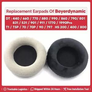 교체용 이어패드 벨벳 수리 부품 Beyerdynamic T1 DT440 660 880 990 860 790 801 831 531 901 911 T5P 70