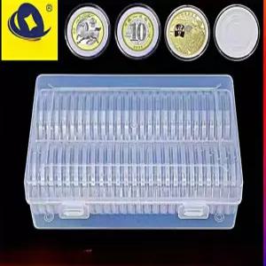 은화 케이스 캡슐 50개 쿠션 보관함 기념 코인 보관 박스 40mm+내부 패드