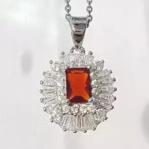 [셀러허브 패션][블루케이] 루비 합성석목걸이펜던트231201-01실버925 (11763173A)