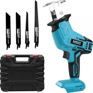 마키타 18V 배터리용 왕복 톱 무선 4개의 블레이드와 공구함이 있는 목재/금속/PVC 절단용 미니 파워 손톱