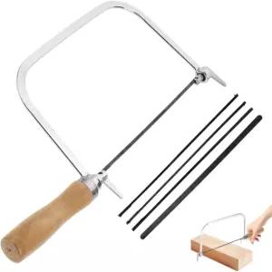 하우스투일 판화 톱 코핑 5개의 교체날이 있는 목공용 1세트 미니 와이어용 프렛 커터 DIY 목재 플라스틱