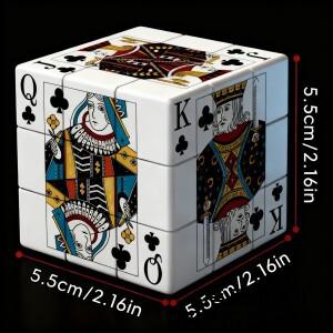 포커 큐브 3x3 매직 카드 놀이 스피드 장난감 14세 이상와 성인에게 적합 파티 이벤트 선물 수집품