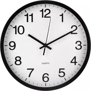 박브랜드 벽시계 무찰음 사일런트 쿼츠 무브먼트 장식 시계 모던 심플 스타일 원형 플라스틱