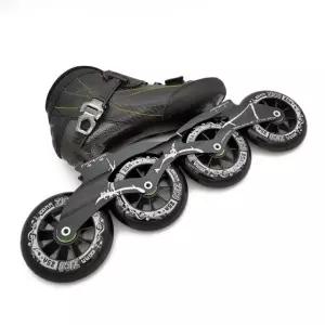 프로급 인라인 레이싱 스케이트화 시티런 선수용 피겨 대형바퀴 블랙 37