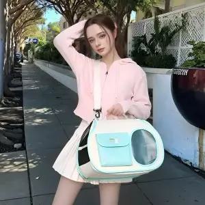 마프랜라떼 고양이크로스백 강아지이동가방 반려동물이동가방