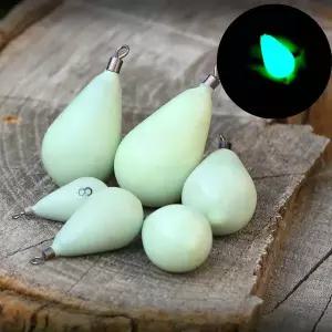 물방울 야광 봉돌 낚시 쭈꾸미 갑오징어 야광추 고리