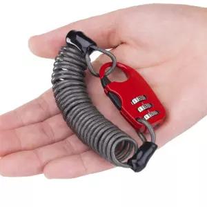 DLGG 미니 스프링 번호 자물쇠 자전거도어락 줄자물쇠