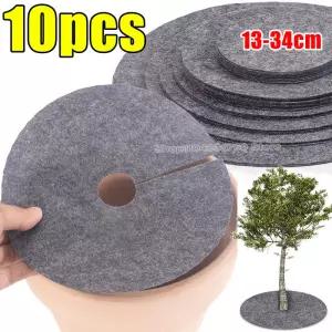 부직포 나무 멀치 링 화분 식물 보습 보호 매트 통기성 잡초 방지 정원 커버 쿠션