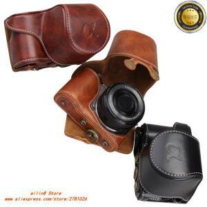 소니 일체 알파용 PU 카메라 가방 케이스 16-50mm 렌즈 페이스 클립 레트로 사용 a6400