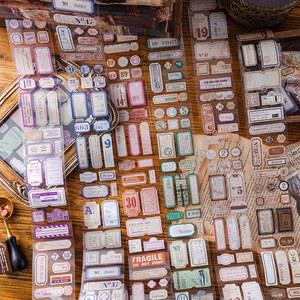 55MM 2M 라벨 이전 시리즈 테이프 스티커 스크랩북 레트로 재료 장식 편지지 WASHI 일기 마스킹 인감 DIY