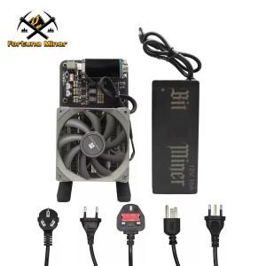 새상품 비트코인 Nerdqaxe 솔로 럭키 마이너 4.8THS 4 x BM1370 Asic 칩 68W 가정용 암호화폐 채굴용