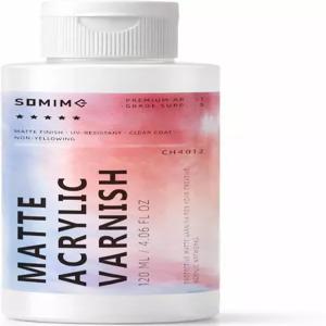 아크릴 페인팅용 매트 바니시 아트워크용 4.06 floz 클리어 코트 페인트 캔버스 나무 세라믹의 비노화