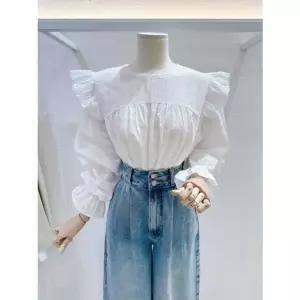 [갤러리아] [LAP]펀칭레이스 블라우스 (AS7XB193)