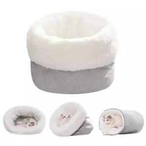 고양이 겨울 벚꽃 포근한 캣하우스 고양이집 침낭 따뜻한 이불 하우스 방석