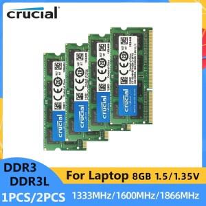 1/2개 크루셜 8GB 노트북 RAM 16GB 키트(8GBx2) DDR3/DDR3L 1866 MT/s (PC3-14900) 비버퍼링 SODIMM 204핀