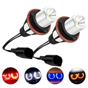 2개 LED 엔젤아이 마커 라이트 전구 DRL 주간 주행등 BMW 호환 E39 E53 E60 E31 E63 E64 E65 E66 E83 E87용