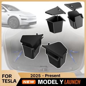 [호환품]테슬라 호환 모델 Y 주니퍼 2025 리어 호환 트렁크 사이드 수납 박스 카고 오거나이저 TPE 빈 플로