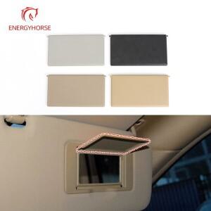 메르세데스 벤츠 호환 C 클래스 W203용 SunShade 바이저 메이크업 화장품 거울 커버 16481011109 E86 블랙