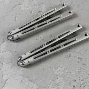 반슈 파고스 발리송 트레이너 스피드 채널 알루미늄 핸들 버터플라이 트레이닝 나이프 젠 핀 디자인